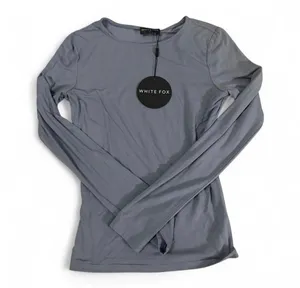 NWT white fox only for tonight long sleeve in steel thumbnail 1