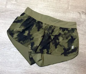 •VRST• CAMO RUNNING SHORTS Green Size L thumbnail 1