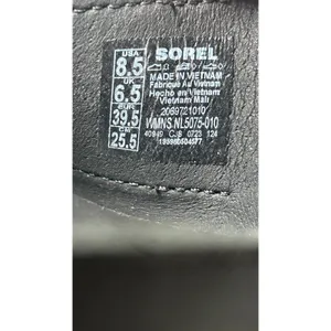 Sorel Ella III Slingback Sandals 8.5 Black Snake‎ Print Leather Buckle NIB thumbnail 6