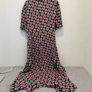 DVF Silk Kendyl Maxi Dress Hexagon Print Size XL Geometric thumbnail 8