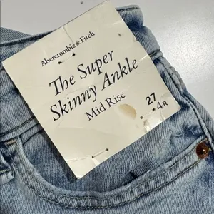 Abercrombie & Fitch Light blue The super Skinny Ankle Jeans NWT thumbnail 3