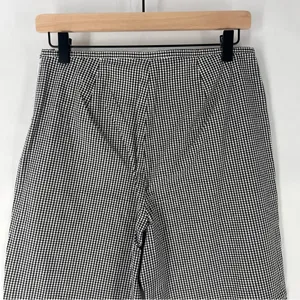 Petite Sophisticate Gingham‎ Stretch Cotton High Rise Embroidered Crop Pant 10 thumbnail 7