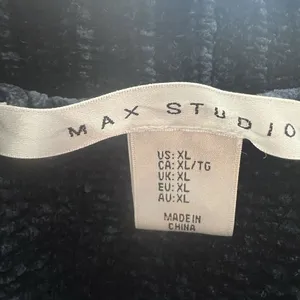 Max Studio‎ Women’s Top XL Corduroy Velvet Boxy Teal Oversized thumbnail 3