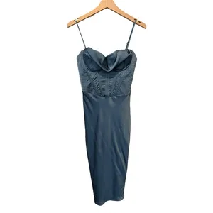NEW HOUSE OF CB Myrna Satin Corset Dress Size Small thumbnail 6