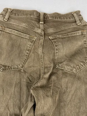 Abercrombie Curve Love 90s Straight Jeans 27 Brown Taupe High Rise 31 thumbnail 4