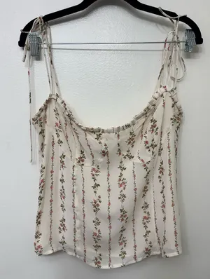 EUC Reformation Novena Top | Feminine Designer Blouse | Sustainable Style thumbnail 1