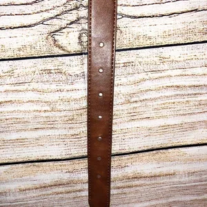 Classic Belt / khaki canvas and Brown belt Size L thumbnail 2