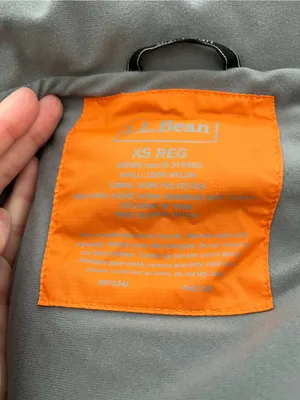 LL Bean Goose Down Puffer Vest. Orange Size XS thumbnail 8