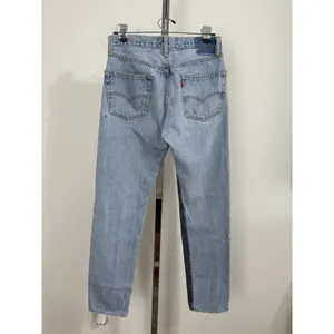 After Party Nasty Gal Levi’s Reworked Two Tone Jeans Size 27 Light Dark Y2K VTG thumbnail 4