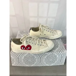 Comme des Garçons PLAY Chuck Taylor All Star Peek-A-Boo Low-Top Sneakers size 11 thumbnail 4