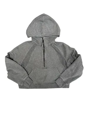 Lululemon Scuba Oversize Half 1/2 Zip Hoodie Sweatshirt Gray Grey XS/S thumbnail 4