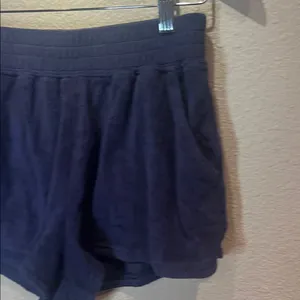 Offline By Aerie Women’s Blue Cozy Terry Shorts Size Small thumbnail 3