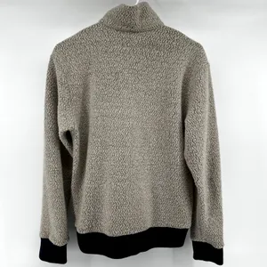 Patagonia Woolyester Fleece Sweater 1/4 Zip Stand Collar Knit Oatmeal Small thumbnail 6