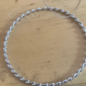 Silver thin Twisted Rope Bracelet thumbnail 1