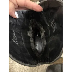 Volatile Women Black Leather Western Cowboy Boots Size 8.5 Denver Heel‎ thumbnail 8