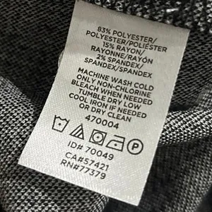 Ann Taylor V Neck Micro Houndstooth 3/4 Sleeve Top Size Medium Casual Chic thumbnail 4