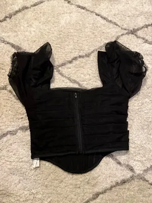 Black Corset Missguided Top thumbnail 3