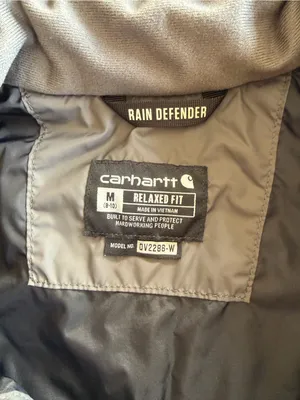 Carhartt Gilliam Rain Defender Quilted Vest Grey Size Medium thumbnail 7