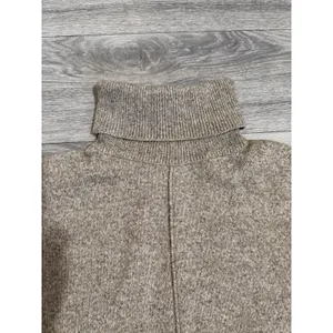 HM Womens Sweater S Oversized Beige Marl Turtleneck Wool‎ Blend Seam Detail thumbnail 12