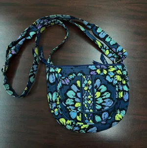 Vera Bradley Lizzy Indigo Pop Crossbody Purse thumbnail 1