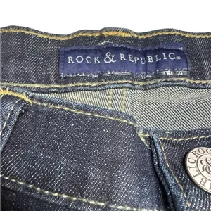 👖 Rock‎ & Republic Bootcut Jeans Women’s 12 ✨ Dark Wash Embroidered Pockets 💙 thumbnail 2