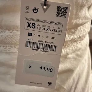 NWT Zara Eyelet Dress thumbnail 3