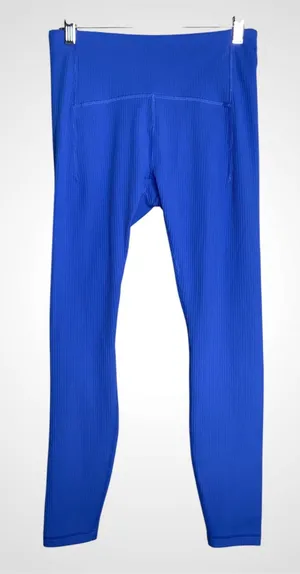 Spyder Royal Blue Ribbed Leggings Small thumbnail 1