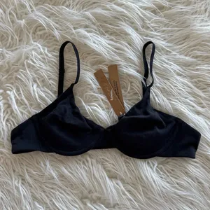 Skims Cotton Jersey T-Shirt Bra Soot Size 34A thumbnail 2