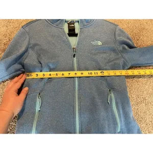 The North Face Teal Color Full Zip Fleece Jacket Women's‎ Size Medium thumbnail 6