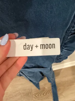 Denim Romper Blue thumbnail 3