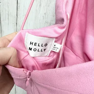 Hello Molly Dress Women Sz 6 Should Have‎ Stayed Home Mini Bubble Gum Pink Strap thumbnail 2