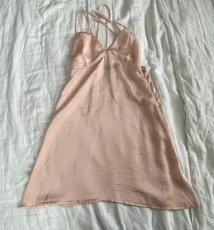 Kendall & Kylie Pink Satin Slip Dress Small thumbnail 1