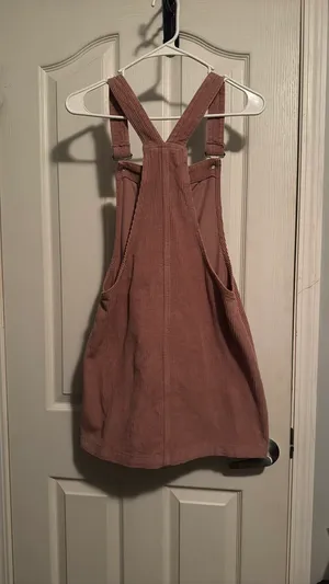 Dip Denim Pink corduroy skirt overalls small thumbnail 2