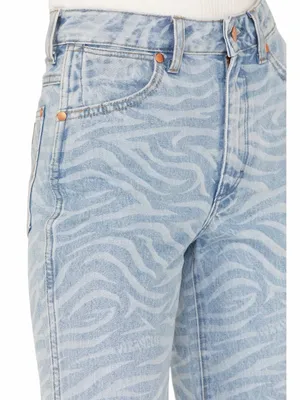 Wrangler Flare Leg Jeans Size 27x31 Wanderer High Rise Meow Laser Tiger Country thumbnail 14