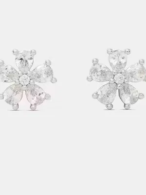 Kate Spade You’re a Gem Flower Stud Cubic Zirconia Earrings thumbnail 2