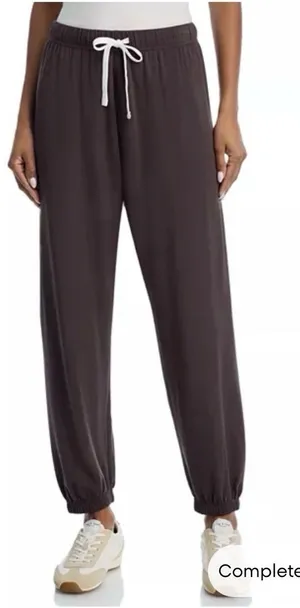 Splits59 Oversized Andie Drawstring Jogger Sweatpants Dark Chocolate XS New thumbnail 1