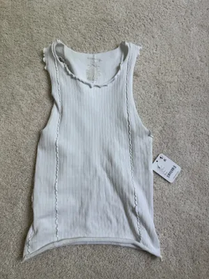 Free People White Tank Top thumbnail 2