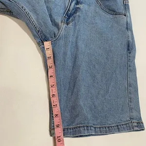 Hollister Baggy Jean Shorts W30 Blue Denim Longline Bermuda Jorts thumbnail 6