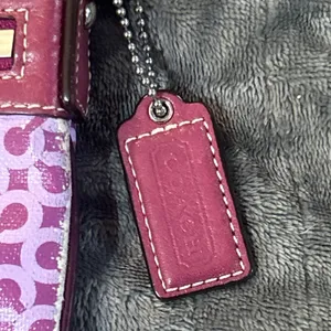 Coach Signature‎ Pink Gramercy Op Art Messenger Crossbody Purse thumbnail 9