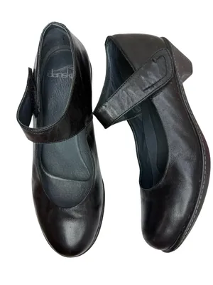 Dansko Bess Comfort Mary Jane Leather Heels Size 37 Sz 7 thumbnail 1