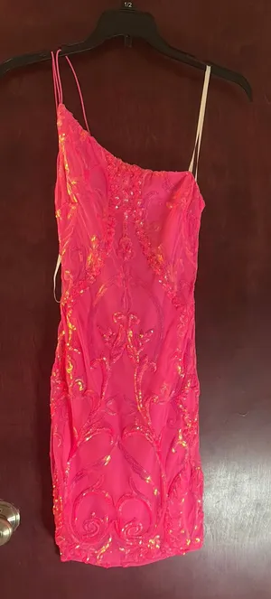 Pink B Darlin Homecoming Dress thumbnail 1