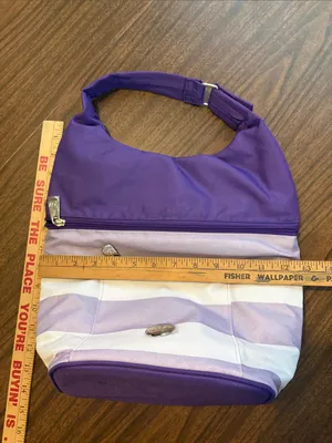 NEW JOY Deluxe Insulated Lunch Cooler Tote Bag Purple thumbnail 5