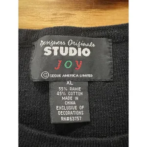 Designers Originals‎ Studio Joy Women Sweater Dog Christmas Size XL Holiday thumbnail 3