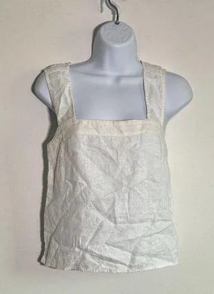 Madewell 100% Linen Cross Back top Size 00 thumbnail 1