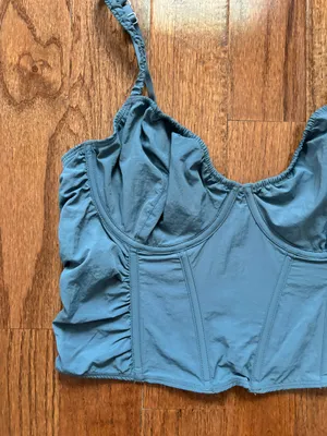 Gilly Hicks NWOT RUCHED PARACHUTE MICRO-MODAL BUSTIER CORSET TOP thumbnail 4