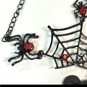 Black and Red Bear Pendant Necklace thumbnail 4