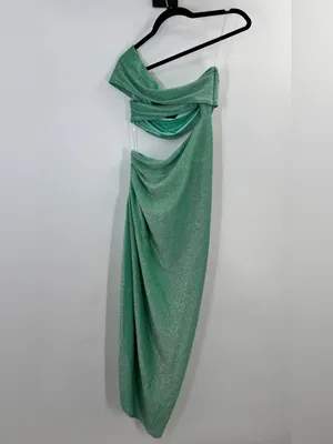 Baobab Aury Midi Dress in Nori Green Sparkle thumbnail 6