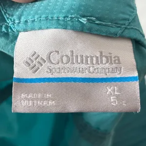 Columbia Women's Size XL 5" Inseam Teal Blue-Green Pull-On Elastic Waist Shorts thumbnail 5