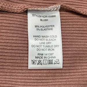 ASTR the Label Ribbed Mini Dress Womens Medium‎ Blush Pink Long Sleeve ADR100890 thumbnail 7