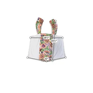 Anthropologie Tiny Marin Floral Embroidered Tank Top M Ruffle Strap Cotton thumbnail 5